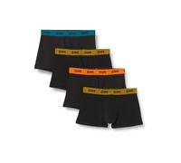 Dim Pack de Bóxers Mix And Colors Cotton Stretch X4, Bóxer Hombre, Noir Ceinture Jaune/Bleu/Gris, XXL