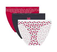 Dim Les Pockets Coton Confortable X3 Bragas, Lote Cheri, L (Pack de 3) para Mujer