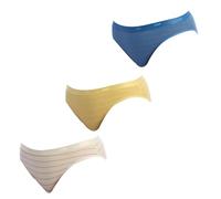 Dim Les Pockets Coton Confortable X3 Bragas, Lote Stripy, M (Pack de 3) para Mujer