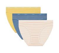 Dim Les Pockets Coton Confortable X3 Bragas, Lote Stripy, XS/S (Pack de 3) para Mujer