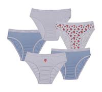 DIM Pack Slip Estampadas Cotton Stretch Niña x5, Multicolor, 8 años