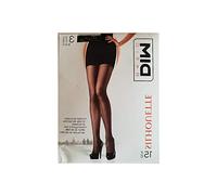 Dim, Panty transparente de 15 DEN 1G5 SILHOUETTE (FR/ES, Letras, L, XL, Regular, Regular, NEGRO)