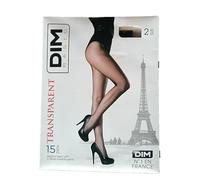 Dim, Panty transparente de 15 DEN FASCINATION 15H (FR/ES, Letras, L, XL, Regular, Regular, NEGRO)
