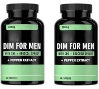 DIM para hombres 300 mg: favorece el equilibrio hormonal y la vitalidad, y mejora el rendimiento físico ,2pcs