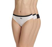 Dim Pack Braguitas Algodón Les Pockets X3 Bragas, Multicolor (Easy Blue/White/Bow Print), L Mujer (Pack de 3)