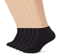 Dim Pack Calcetines Bajos de Algodón Comfort Hombre x6, Negro, 43-46