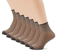 Dim Medias Calcetines Transparentes Beauty Resist Confort & Tenue Mujer x6, Negro, Talla única