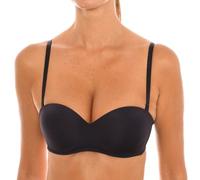 Dim Sujetador Bandeau Sin Aros Invisifree Mujer x1, Negro, 75B