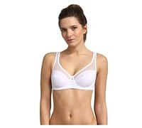 DIM Generous Gran Capacidad Algodón Orgánico x1 Sujetador con Aros, Opaco, Blanco (White), 95B para Mujer