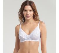 Dim Sujetador de Encaje Sin Aros Mujer Línea Daily Dentelle x1, Blanco, 95D