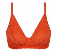 DIM Sujetador sin aros linea Daily Dentelle x1, Sujetador sin aros para Mujer, Rojo (Red), 100C