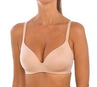Dim Sujetador Triangle Paddé Sin Aros Invisifree Mujer x1, Beige, 75C