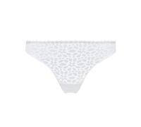 Dim - Tanga Encaje Floral X1 | Lencería Invisible y Cómoda | Detalle de Tul, Blanco, S