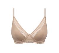 Dim Women - Daily Micro C/A Sujetador Pañuelo - x1 | Microfibra Suave | Moderna Forma Triangular | Sujeción Invisible | Acabado de Encaje Plano, Beige, 100C