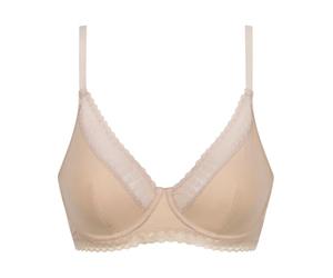 Dim Women - Daily Micro C/A Sujetador Pañuelo - x1 | Microfibra Suave | Moderna Forma Triangular | Sujeción Invisible | Acabado de Encaje Plano