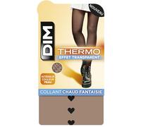 Dim Women - Mallas térmicas cálidas y transparentes X1 | Efecto piel ilusoria | Forro polar | Reciclables con Terracycle, Multicolor, L-XL