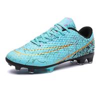 DimaiGlobal Zapatillas de Fútbol Hombre Spike Aire Libre Low-Top Profesionales Atletismo Entrenamiento Calzado de Fútbol Botas de Fútbol Tacos de fútbol Zapatos de Deporte 45EU Turquesa