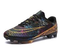 DimaiGlobal Zapatillas de Fútbol Hombre Spike Aire Libre Low-Top Profesionales Atletismo Entrenamiento Calzado de Fútbol Botas de Fútbol Tacos de fútbol Zapatos de Deporte 45EU Negro