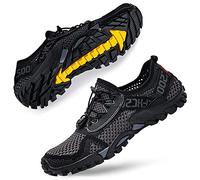 DimaiGlobal Zapatillas de Trekking para Hombres Verano Sandalias Deportivas Pescador Playa Zapatos Casuales Transpirable Zapatilla de Senderismo 43EU Gris