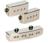 DiMarzio DP 307N Relentless P + J™ Pair - Juego de pastillas para bajo eléctrico, cubierta de níquel