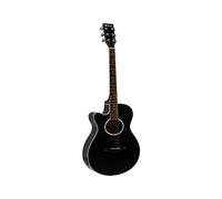 DIMAVERY AW-400 Guitarra Western LH, color negro