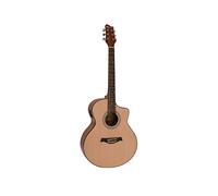 DIMAVERY STW-50 Guitarra Western natural | Guitarra Western Mini Jumbo con sistema de pastilla
