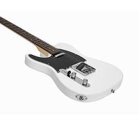 DIMAVERY TL-601 - Guitarra eléctrica para zurdos, color blanco