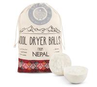 DimBull - Bolas de secado de lana para ropa (6 bolas de secado de lana de oveja merino orgánicas XXL hechas a mano en Nepal