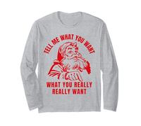 Dime lo Que Quieres: Papá Noel Divertido para Navidad para Mujeres, Hombres y niños Manga Larga