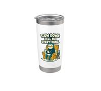 Dime todo Relajación Vivir Perezoso Humor Vaso térmico de acero inoxidable de doble pared