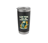 Dime todo Relajación Vivir Perezoso Humor Vaso térmico de acero inoxidable de doble pared
