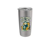 Dime todo Relajación Vivir Perezoso Humor Vaso térmico de acero inoxidable de doble pared