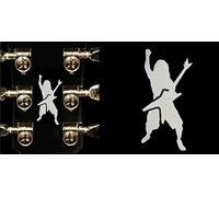 Dimebag Darrell Pantera Sticker Vinyl From Headstock Guitar & Bass (blanco)