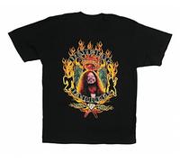 Dimebag Darrell Shine on Flames 1966 2004 Black T-Shirt Black(Small)