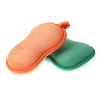 Dimeho 2 esponjas de baño de algodón, esponja de lufa suave y absorbente, esponja exfoliante corporal para ducha, hombres y mujeres