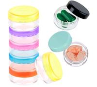 Dimeho Caja organizadora de pastillas pequeña, 8 unidades, mini pastillero de viaje, portátil, diario, mini pastillero, sin BPA, contenedor de almacenamiento de medicamentos para maletín, caja de