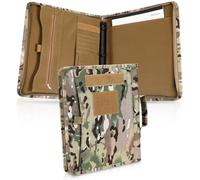 Dimeho Carpeta desmontable de 3 anillas, múltiples bolsillos de almacenamiento, cierre de cremallera, planificador duradero que contiene papel de carta A4 o entusiastas del aire libre