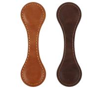 Dimeho Paquete de 2 marcapáginas cuero magnéticos retro soporte de página libro hecho a mano accesorios lectura marcador clip para mujeres lector ratón biblioteca regalo (marrón oscuro + marrón claro)