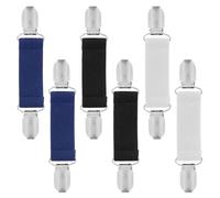 Dimeho Prensador de cintura para pantalones, 6 piezas ajustables para cintura, clips elásticos para cinturón, clips de cincha para la espalda para mujeres, hombres, jeans, pantalones, vestidos,