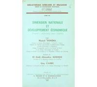 Dimension Nationale Et Développement Économique (ebook)