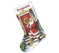 Dimensiones Puntada en Cruz Kit, Bienvenido Santa Claus