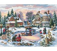 Dimensions 8569 Gold Collection A Treasured Time - Kit de punto de cruz (16 x 12, 16 unidades)