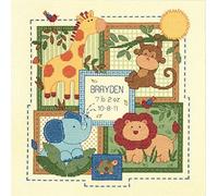 Dimensions Bambino abbraccia Savannah nascita Record contato Cross Stitch Kit-12 X 12 14 Count