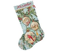 Dimensions Collezione Oro incantato Ornamento Calza contato Cross St-16 conteggio Lungo 16