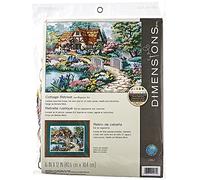 Dimensions Cottage Retreat Needlepoint Kit-16 X 12 cucita In Filo