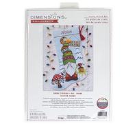 Dimensions Counted Cross Stitch Kit 16" Long-Gnome Stocking (14 Count)