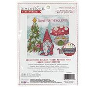 Dimensions Counted Cross Stitch Kit 6"X6"-Gnome For The Holidays (14 Count)