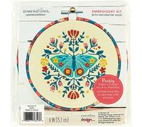 Dimensions Embroidery Kit 6" Round-Moth