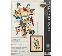 Dimensions Festing Frenzy, Algodón, Multicolor, 10 by 14 Inches