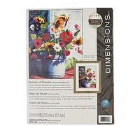 Dimensions Needlecrafts Crewel Bucket of Flowers Cubo de Flores, Lana, Multicolor, Tamaño estándar